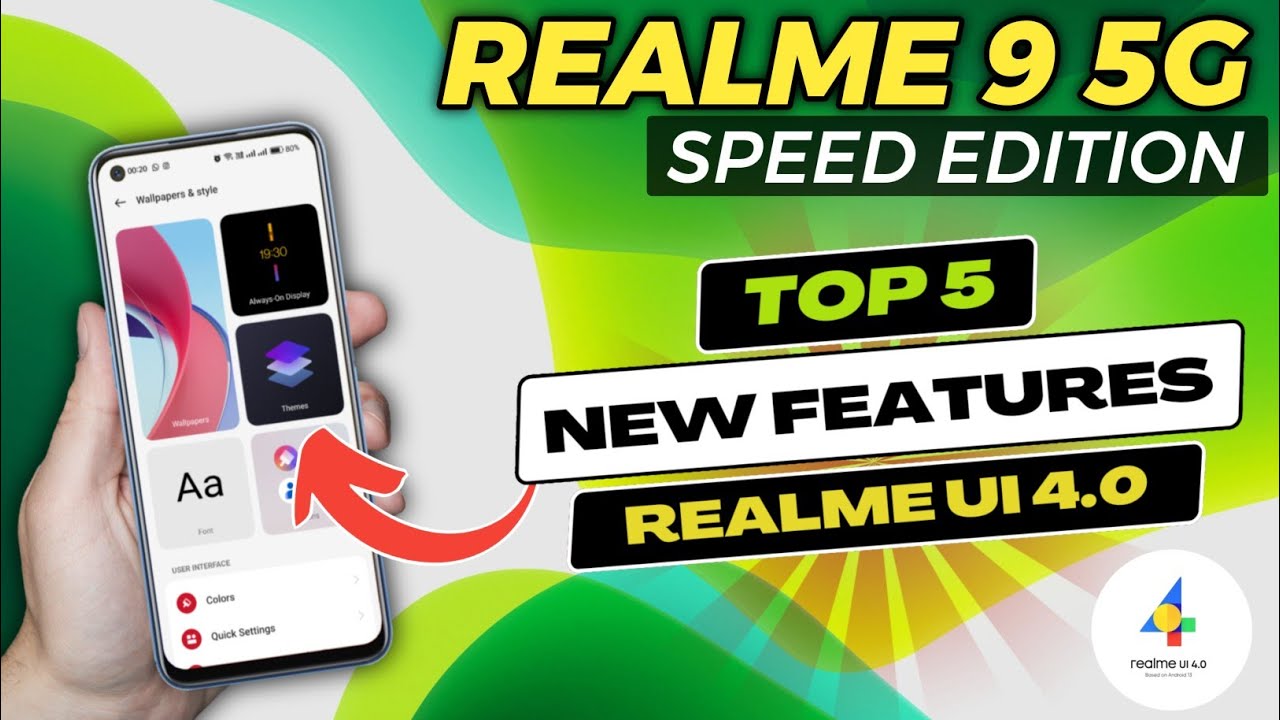 Discover the 5 Latest Hidden Features of Realme 9 5G Speed Edition with Realme UI 4.0