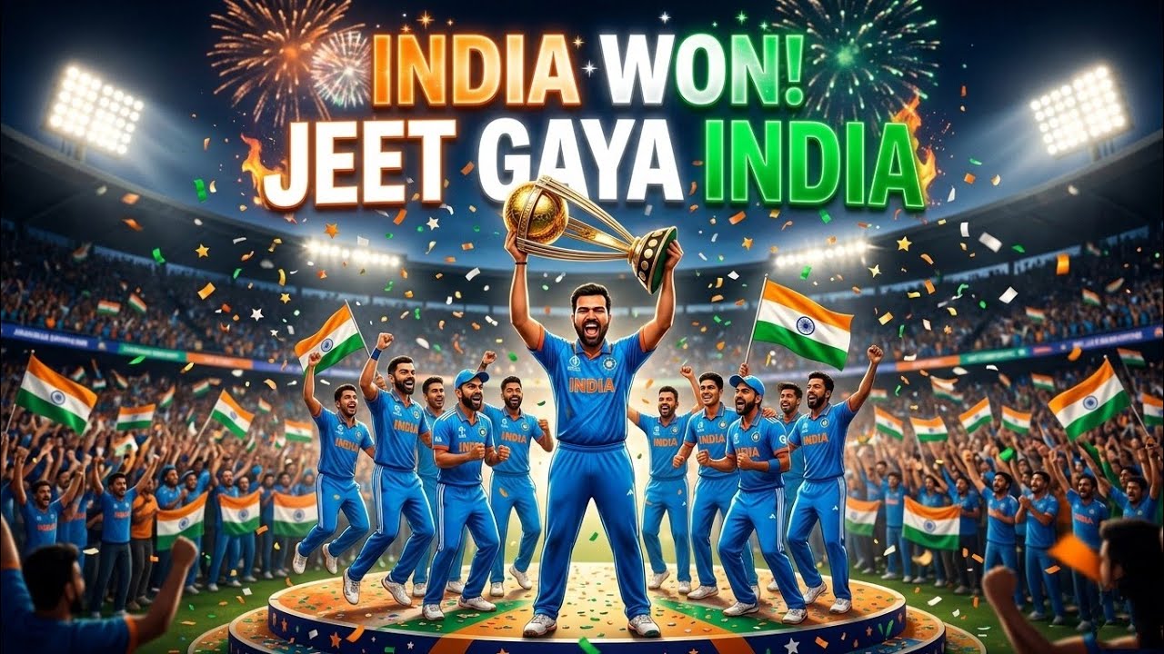 India Wins the Match! 🇮🇳 Powerful “Jeet Gaya India” Victory Song | Goosebumps Guaranteed 🔥