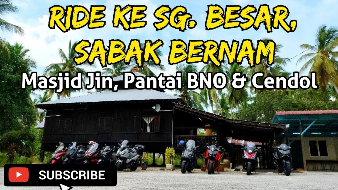 Ride ke Sg.Besar, Sabak Bernam - Masjid Jin, Pantai BNO & Manisan Power! #motovlogger #scooter