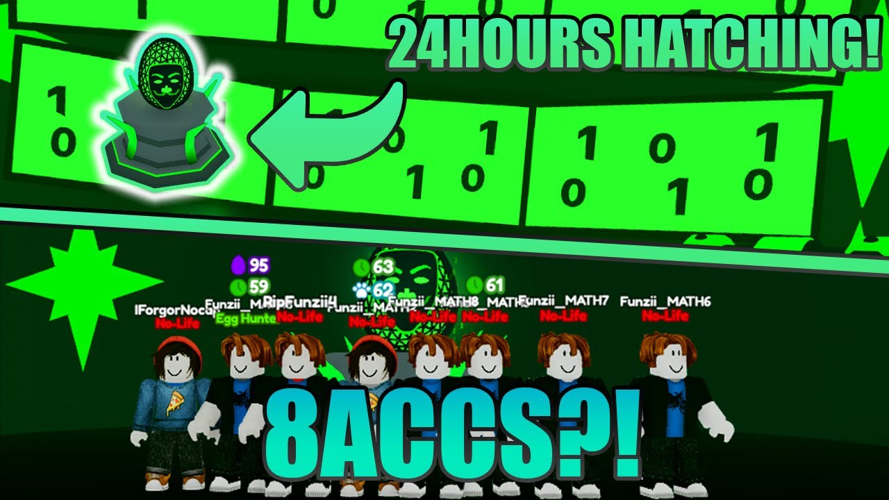 24 Hours Hatching for ✨ Secrets with 8 Accounts in Rebirth Champions X! - Roblox