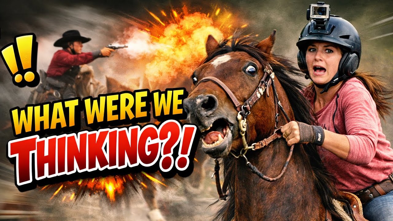 Our first Cowboy Mounted Shooting Clinic- what could go WRONG?!