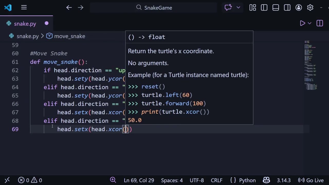How to make a Snake game in 7 minutes 🐍🎮 | Full Python Tutorial