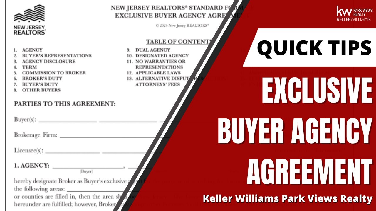 How To Fill In The Exclusive Buyer Agency Agreement | Quick Tips