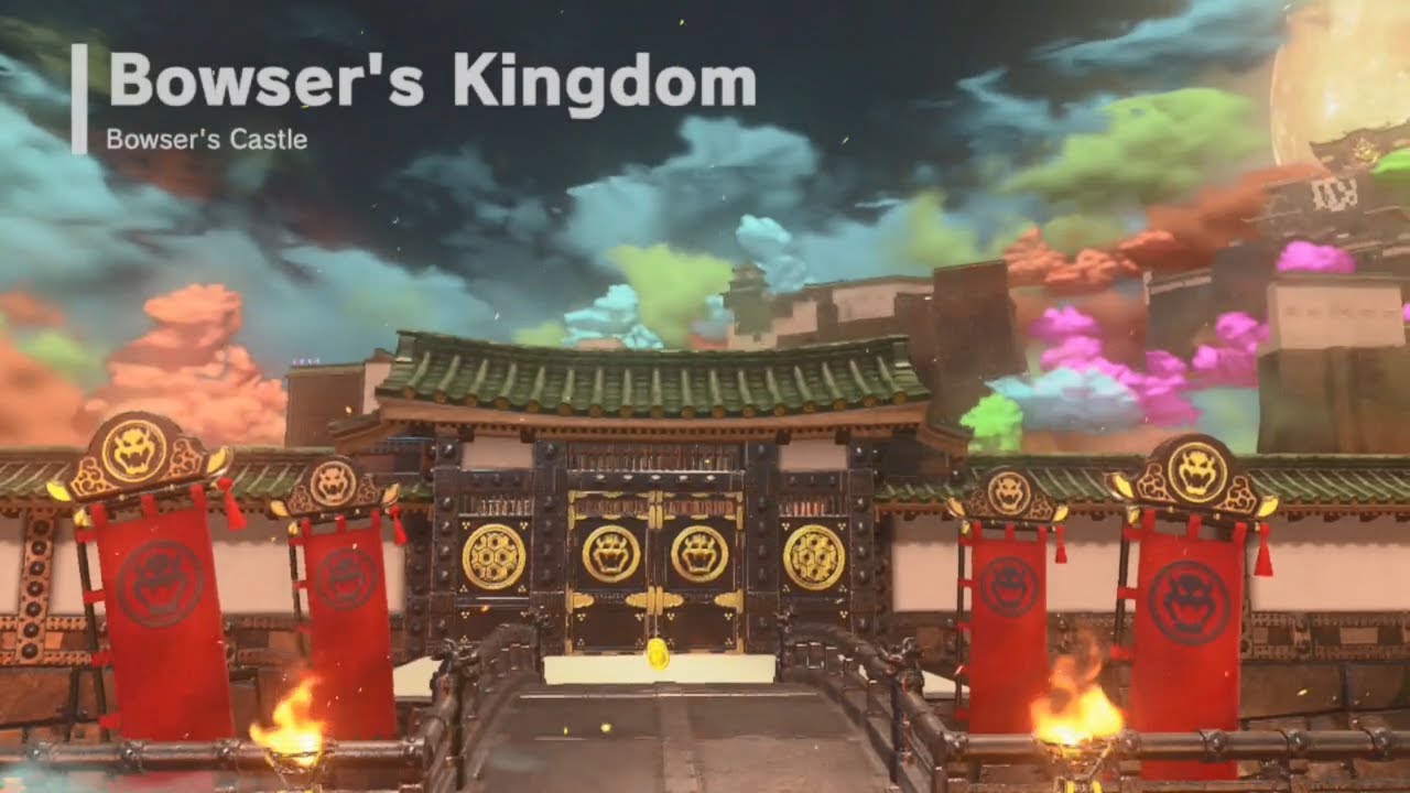 Super Mario Odyssey | Bowser's Kingdom - All Power Moons & Oblong Coins