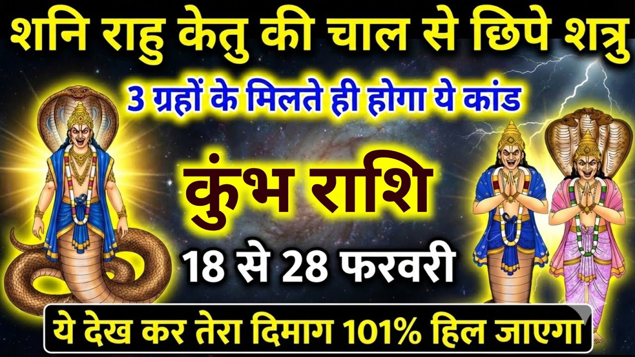 कुंभ राशि 😱 ये ग्रह योग बदल देगा सबकुछ | 18 से 28 फरवरी | शाम 6:45 बजे चेतावनी | Kumbh Rashi