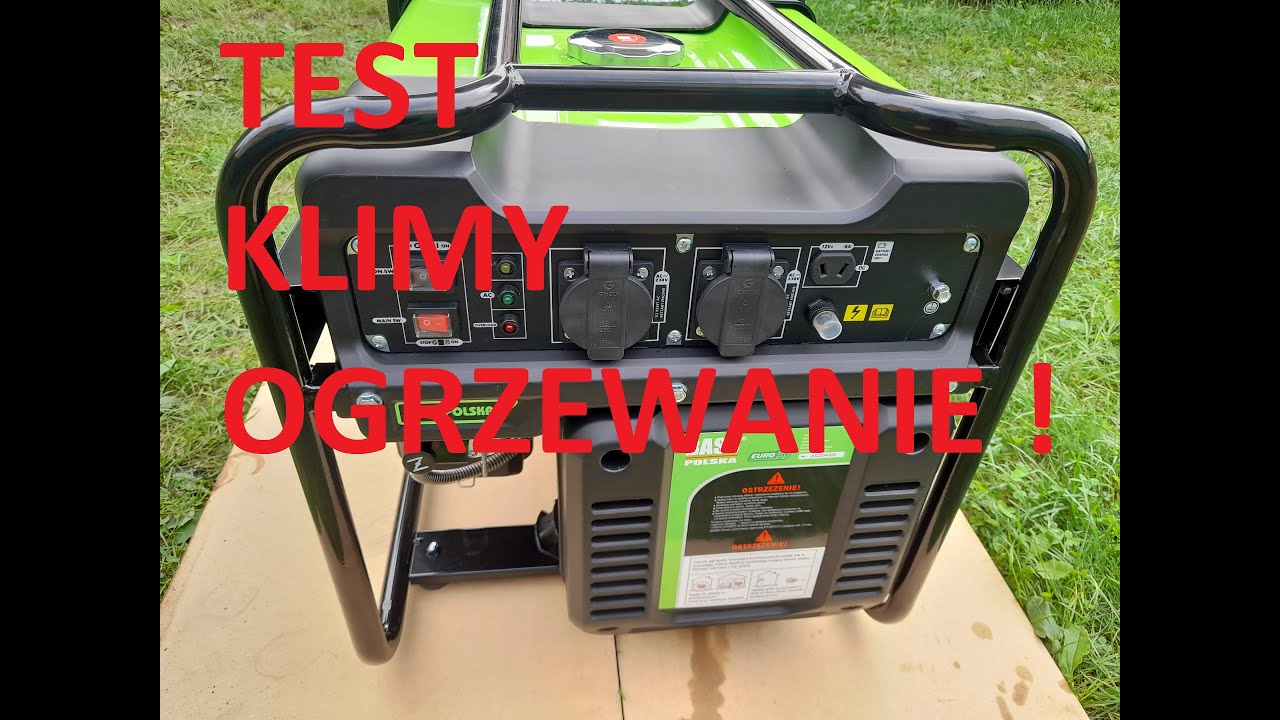 Test agregatu inwerterowego 3,5kw podłączam klimatyzatory GRZANIE KLIMĄ