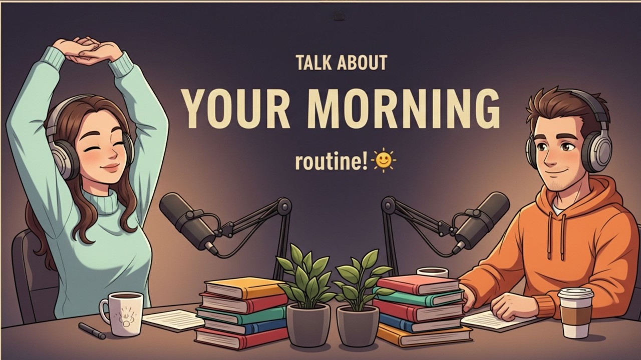 Talk About Your Morning Routine | A1-A2 Easy English Podcast