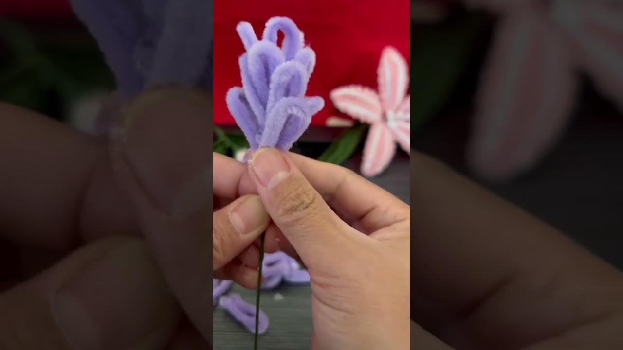 How to make a flower using pipe cleaner kit