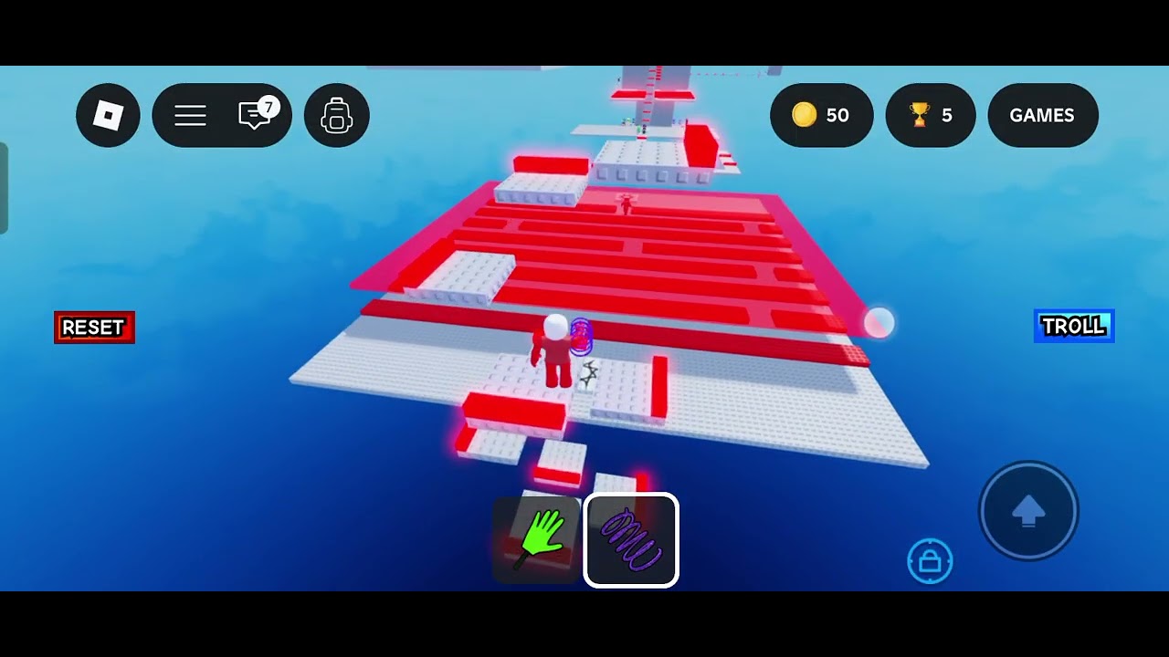 Laser tower speedrun(game in description)