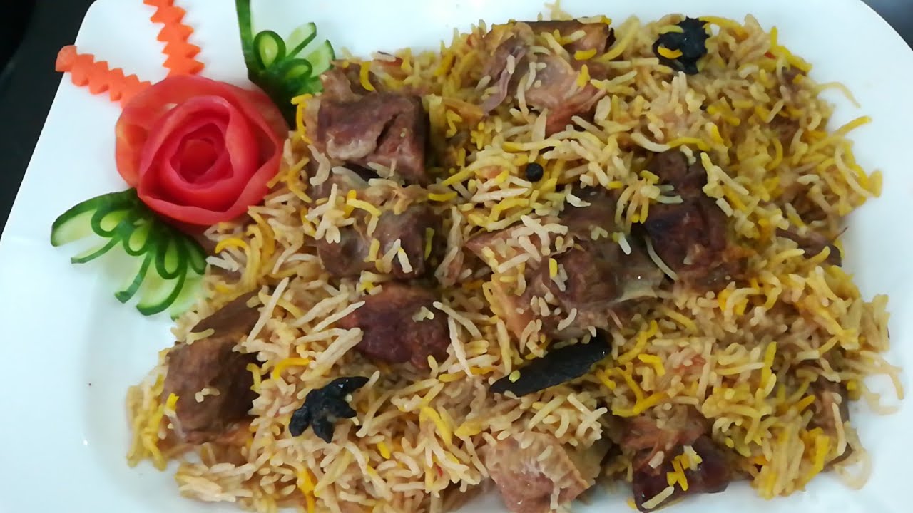 وصفة لحم الجمل البرياني/camel meat biryani/اونٹ کے گوشت کی بریانی/ Fusion Pak Arab recipe