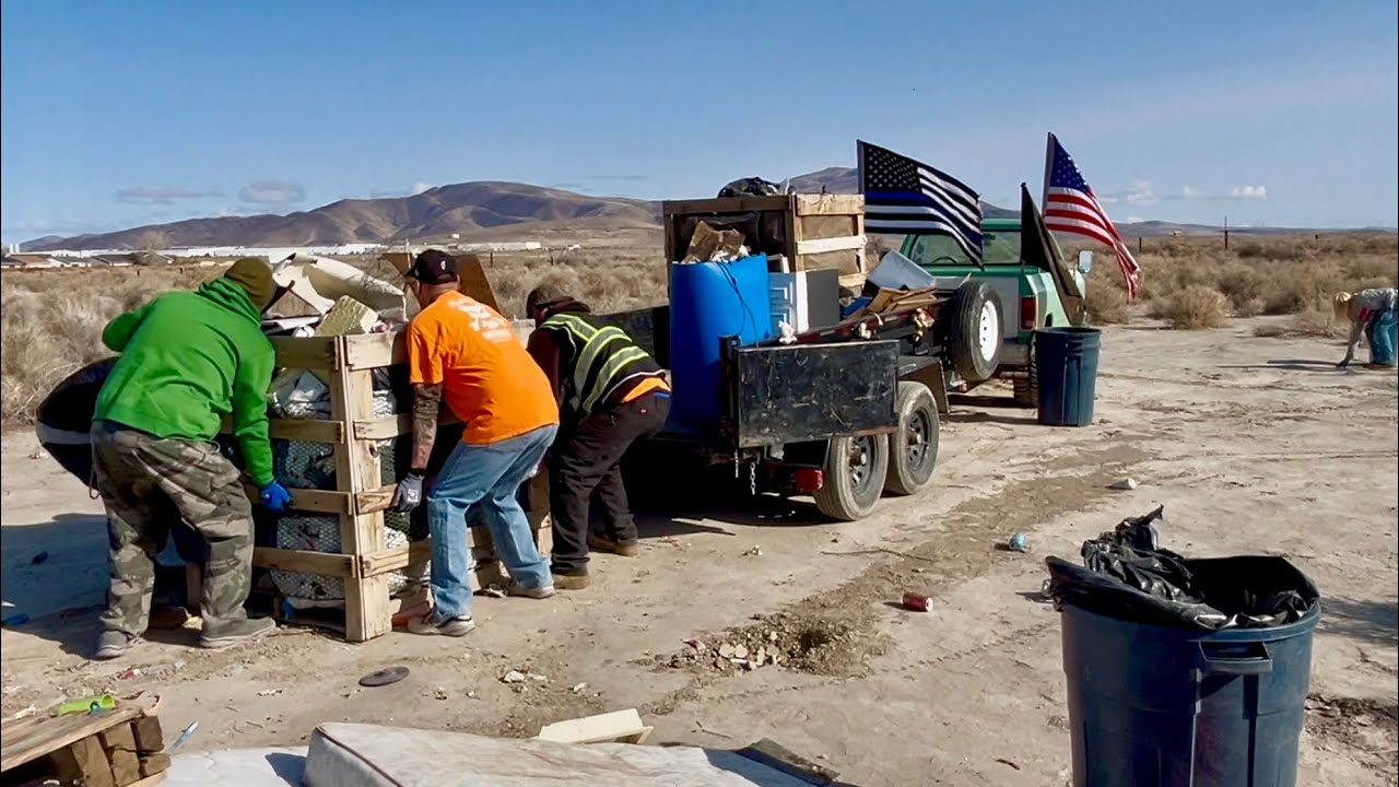 Fernley Pigs clean up after another squatter camp