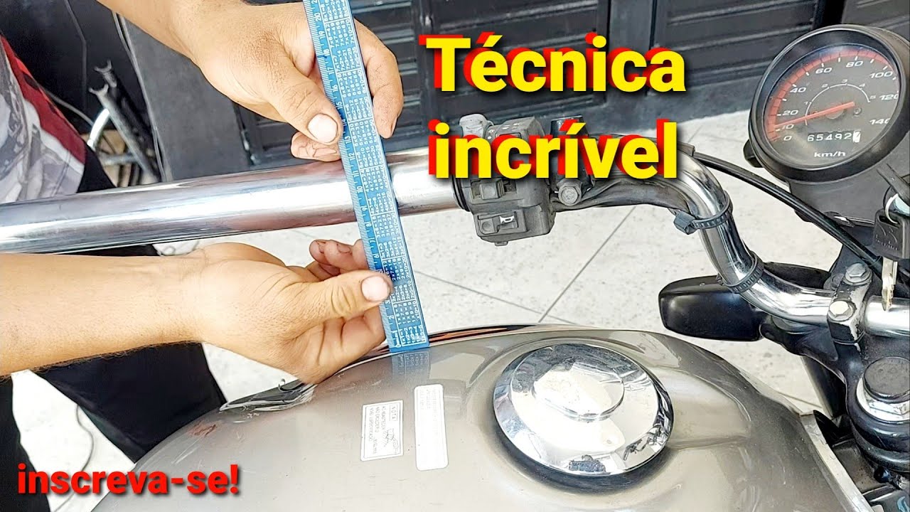 Como desempenar guidão torto técnica incrivel