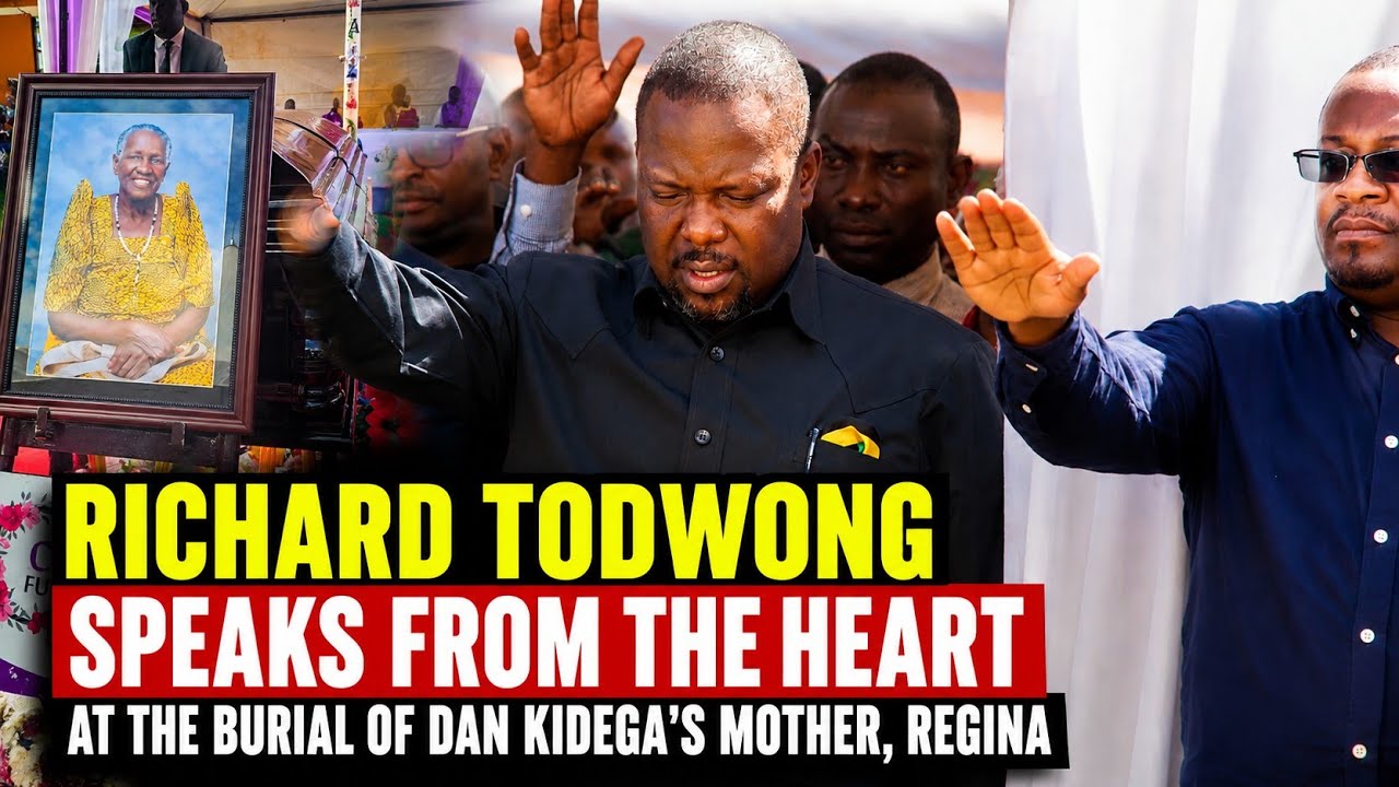 Richard Todwong Speaks from the Heart at the Burial of Dan Kidega's Mother, Regina