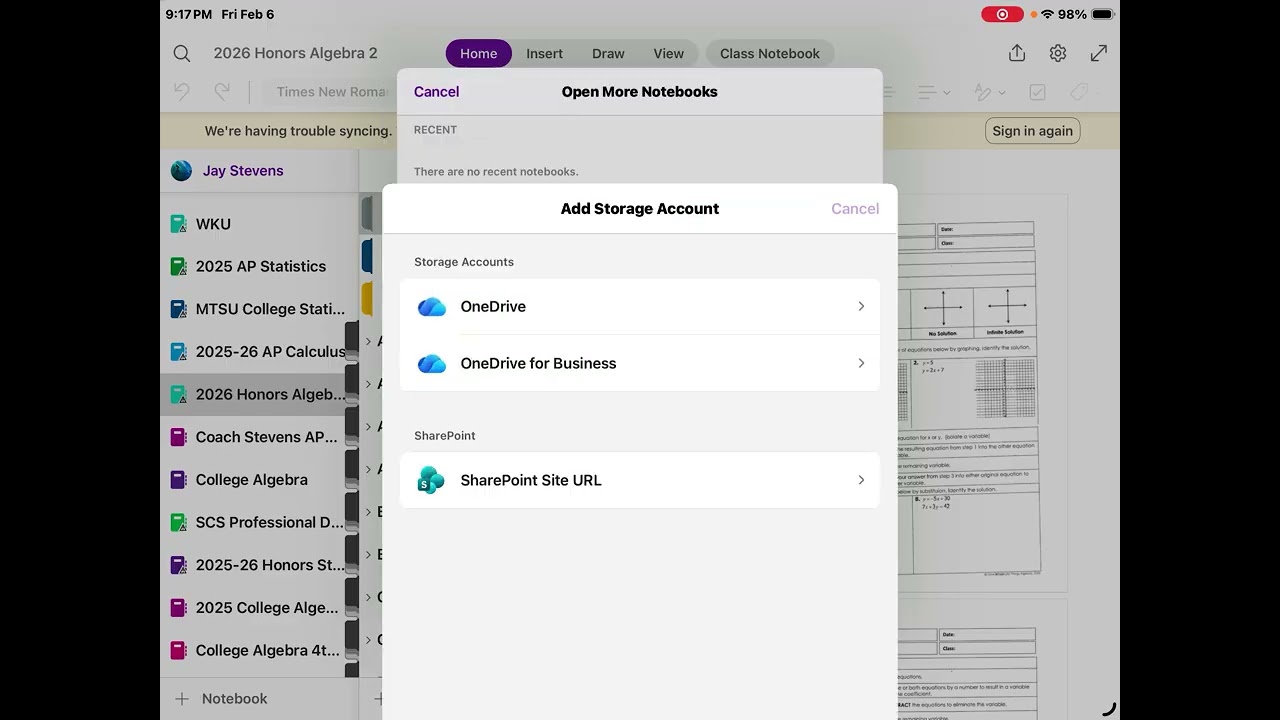 OneNote notebooks disappear fix video