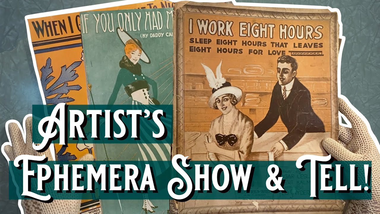 Artist's Vintage Sheet Music Show & Tell | $10 Vintage & Antique Estate Haul