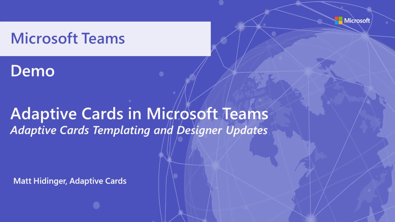 Adaptive Cards Templating in Microsoft Teams