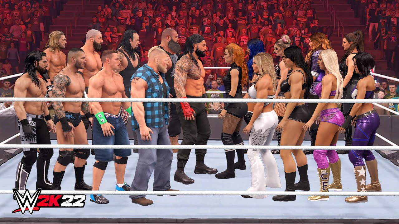 WWE 2K22 - 30 Man/Woman Intergender Royal Rumble Match!