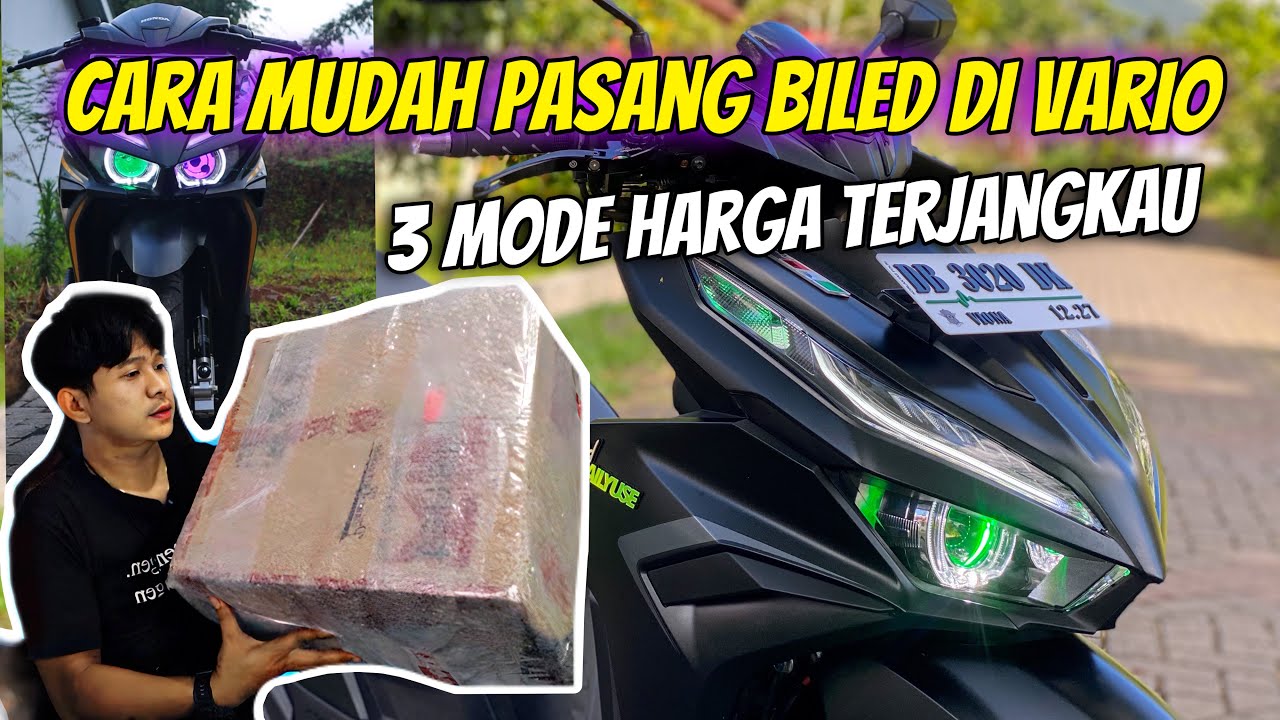 CARA PASANG LAMPU BILED 3 MODE DI VARIO‼️MUDAH HARGA TERJANGKAU‼️