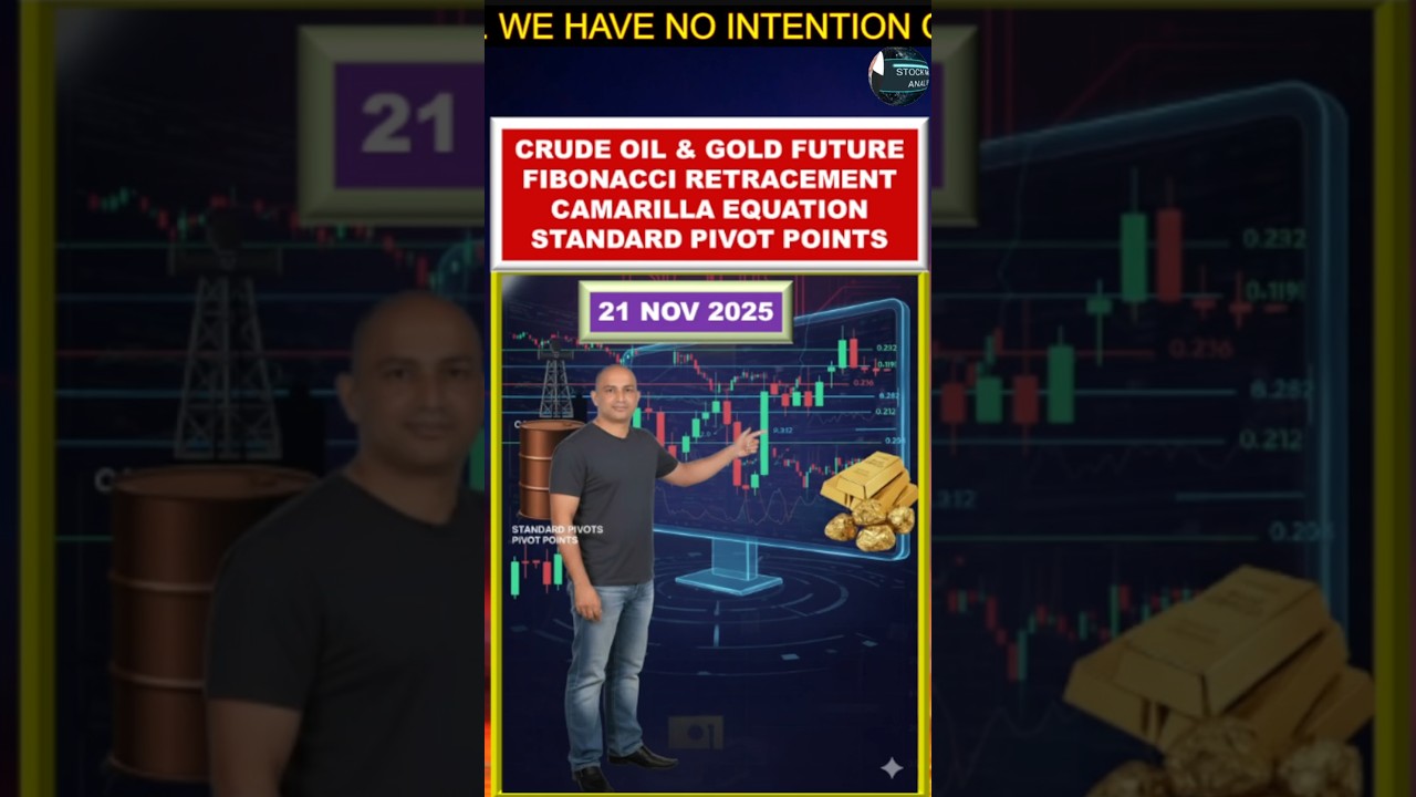 FOR 21 NOV|CRUDE OIL&GOLD FUTURE|SUPPORT&RESISTANCE LEVELS| FIBONACCI|PIVOT POINT|CAMARILA EQUATION|
