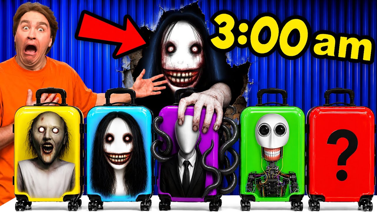 DO NOT OPEN MONSTER MYSTERY SUITCASES AT 3AM! 🇺🇸