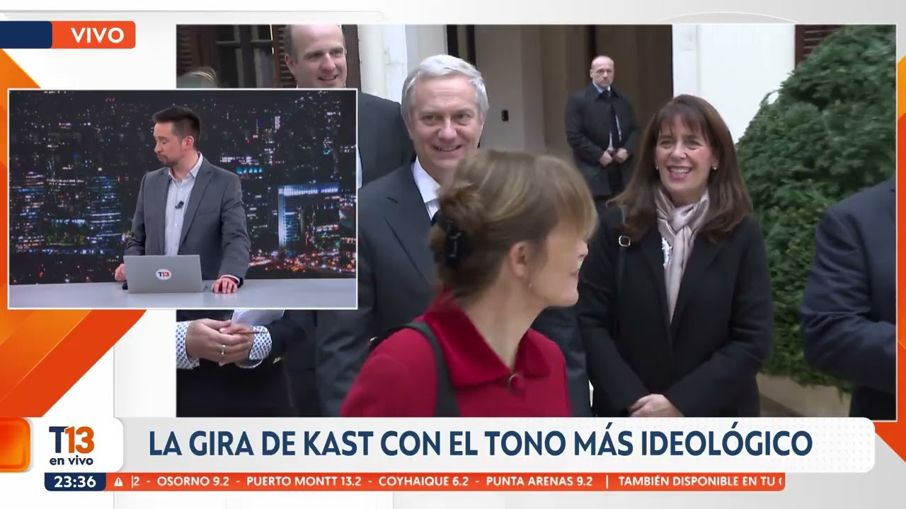 La gira de Kast con el tono más ideológico - Mesa de análisis en T13 Noche