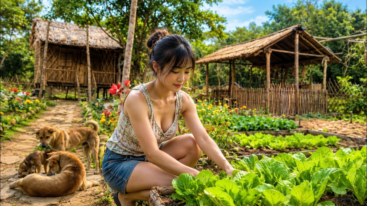 Vietnam Village Life | 65 Days of Gardening, Cooking & Farm Animals