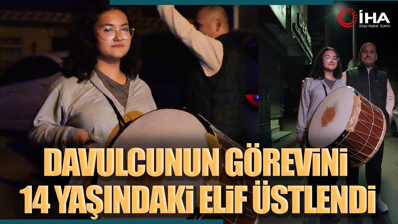 Ameliyat Olan Davulcunun Görevini 14 Yaşındaki Kızı Aldı
