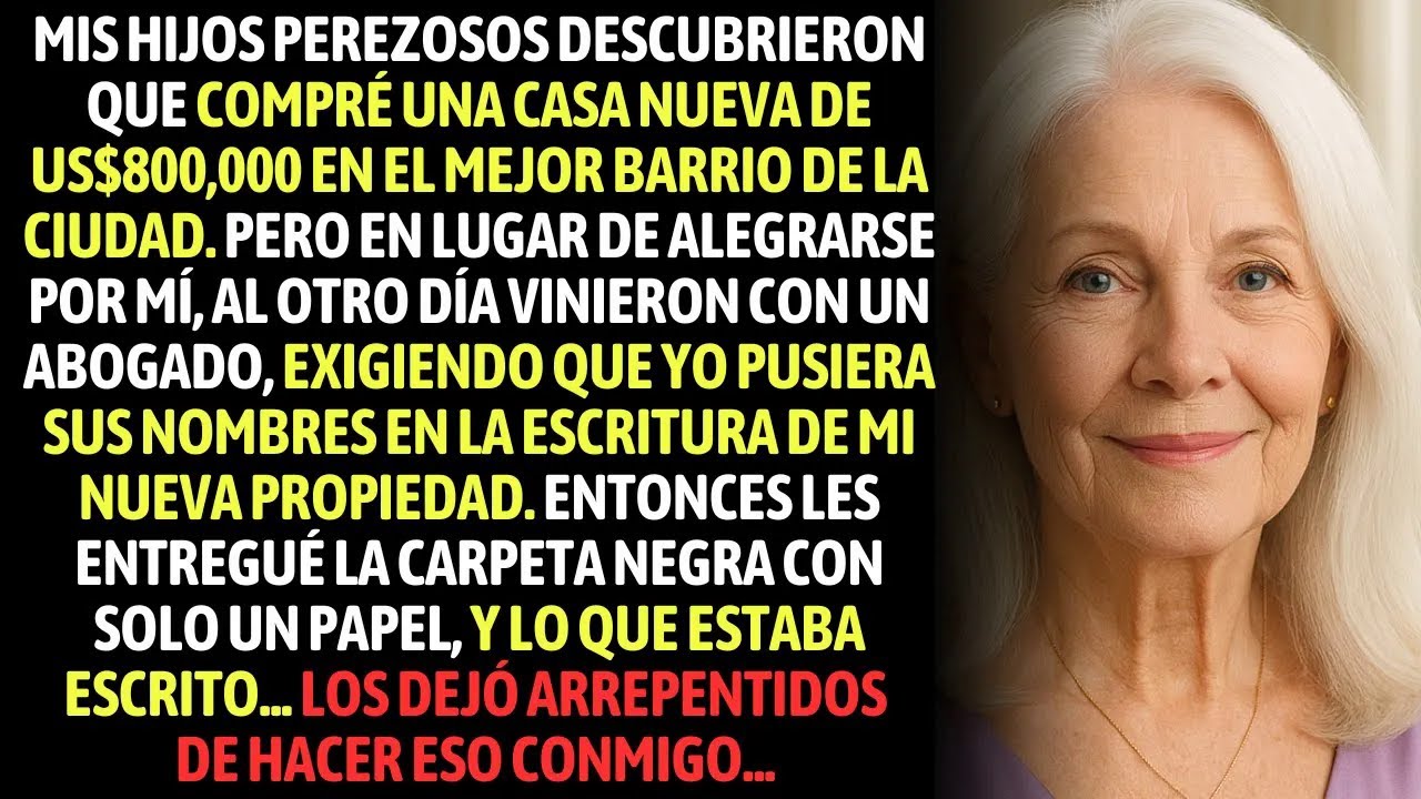 Mis Hijos Perezosos Descubrieron Que Compré Una Casa. En Lugar De Alegrarse, Vinieron A Exigir...