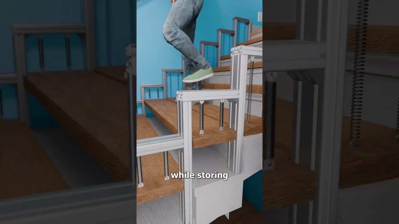 Как работают эти энергосберегающие лестницы 😮