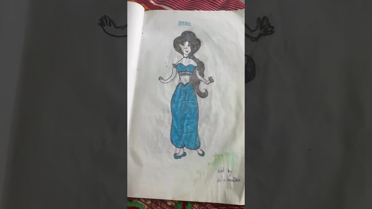 My ninth class drawing book 📕😆 