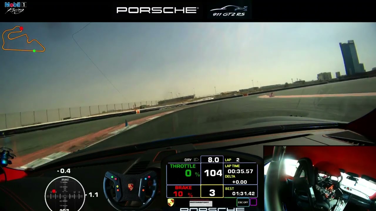 Dubai Autodrome National Circuit Porsche 991 GT2RS Time Attack 1:31s