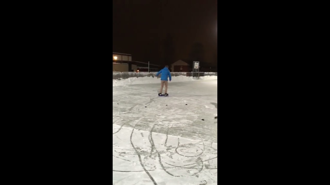 Hoverboard on ice