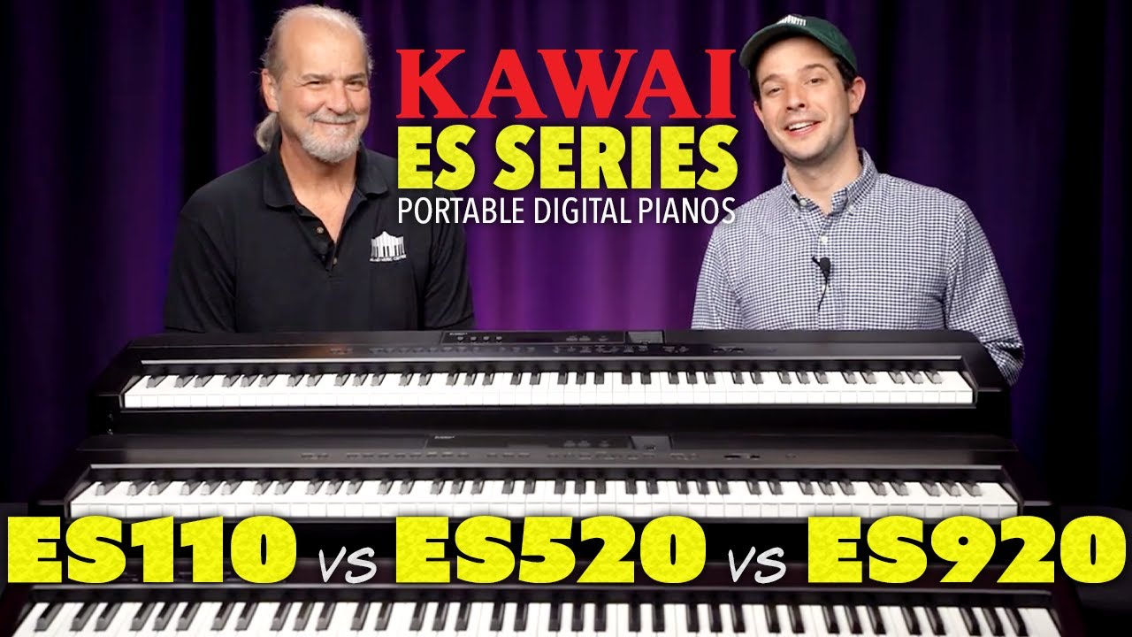 Портативная серия Kawai ES — ES110, ES520 и ES920 — сравнение и демонстрация