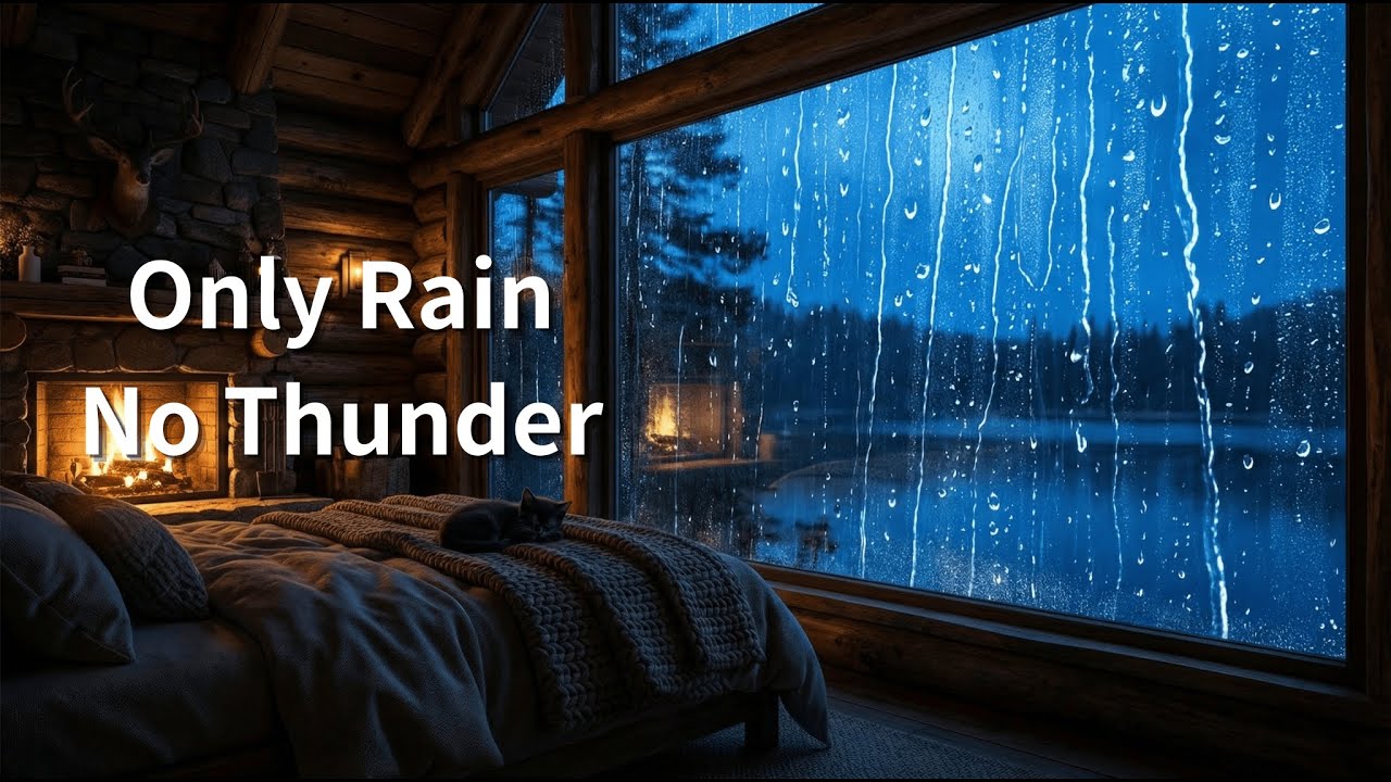 Fall Asleep Fast with Rain Sounds | Deep Sleep, No Thunder