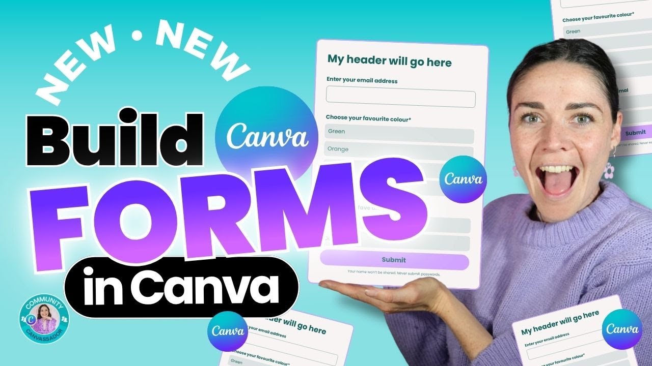 Collect Data + Embed Forms Using Canva Forms (No Other Tools Needed!)
