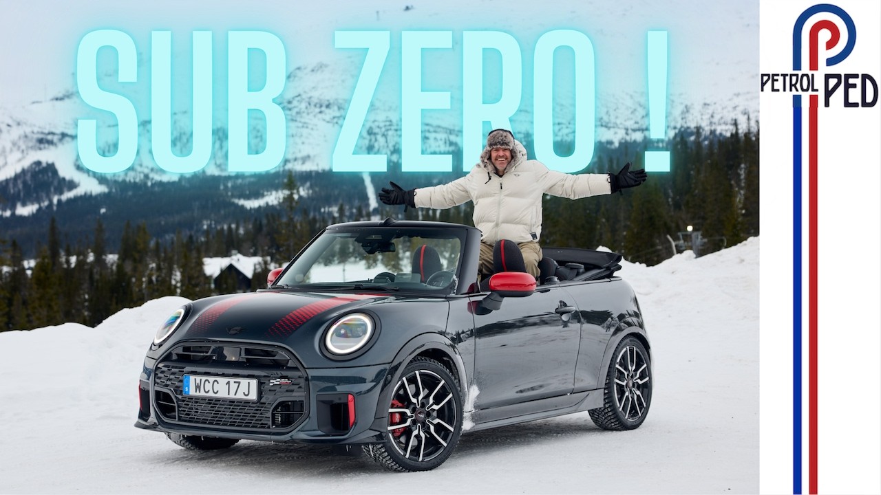 Trying to Drift a Mini JCW in Minus 13 with the ROOF DOWN !