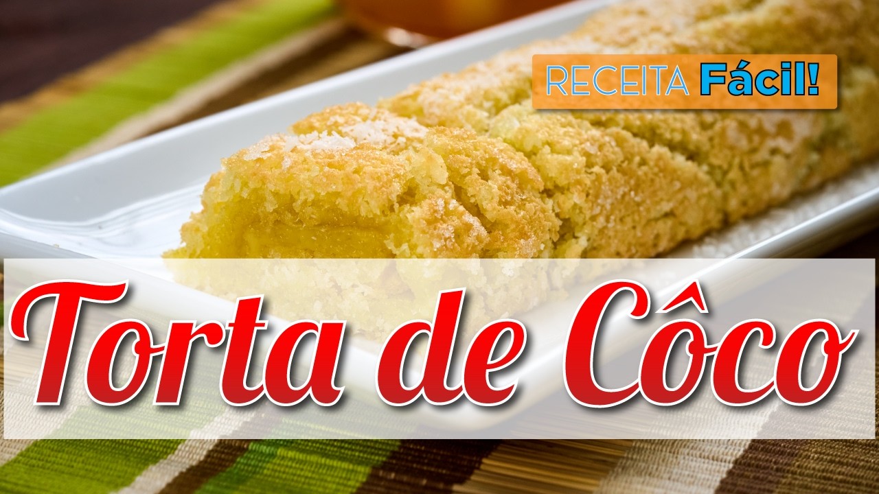 Torta de Côco | Receita Simples e Deliciosa 🇵🇹| Coconut Cake Roll 🇪🇳 🏴󠁧󠁢󠁥󠁮󠁧󠁿