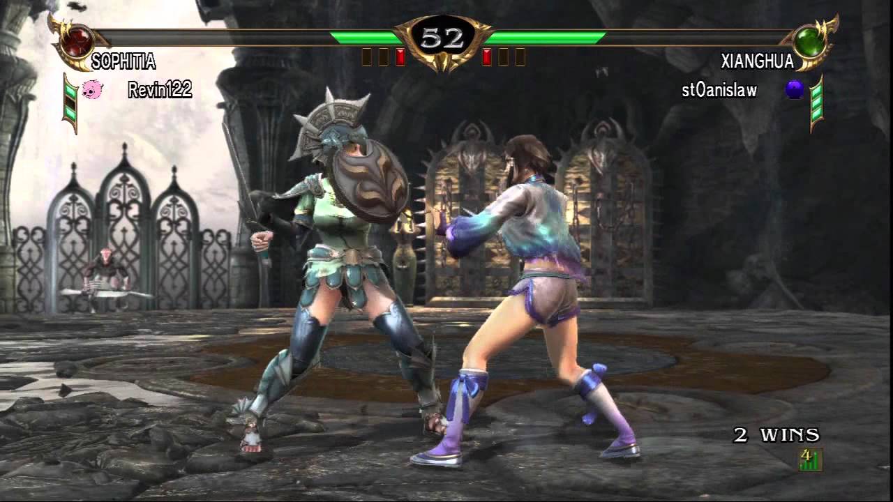 SoulCalibur 4 Online Ranked Match Revin122 (Sophitia) vs st0ainslaw (Xianghua)