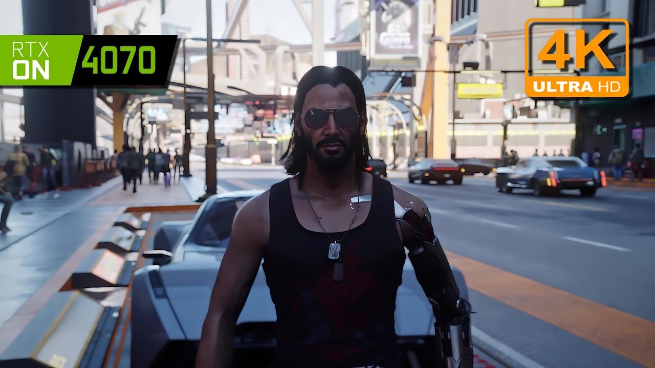 CYBERPUNK 2077 NEXT GEN GRAPHICS MOD ON RTX 4070 AND NEW BIKE ADVANCED PT RT DLSS Q PRES K