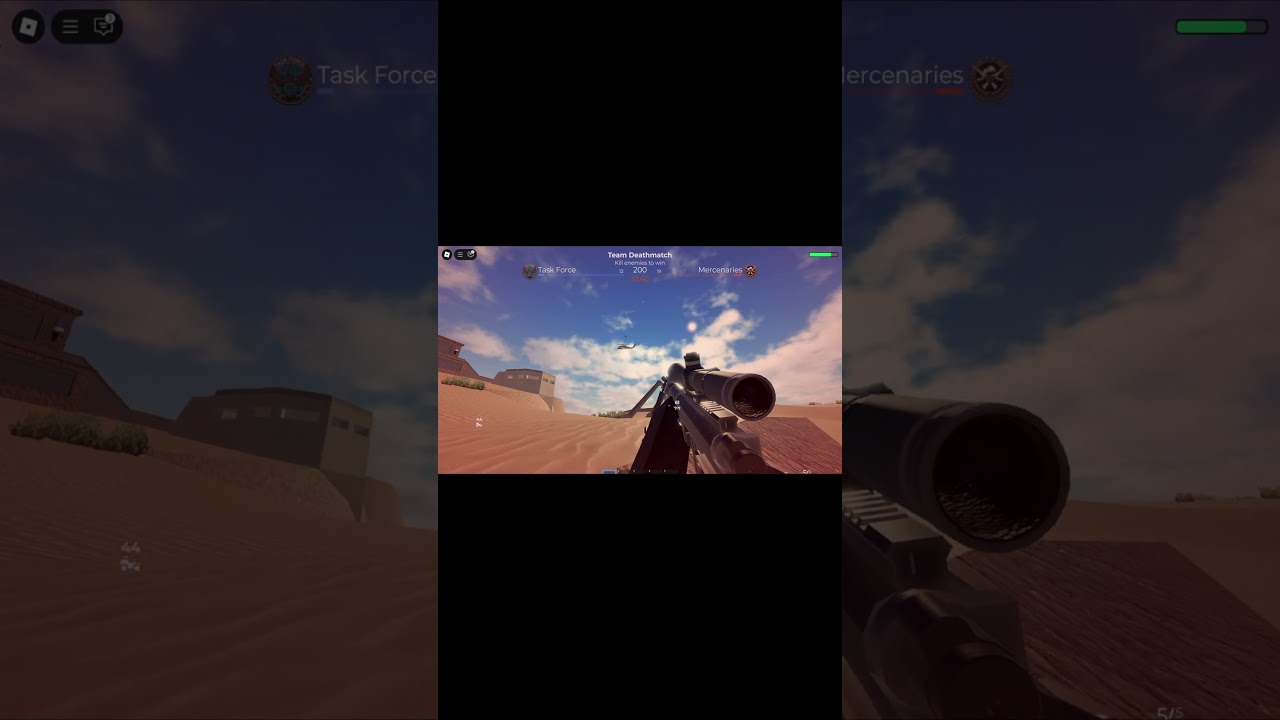 INSANE SNIPE IN GROUND WAR #roblox #gaming #battlefield #groundwar