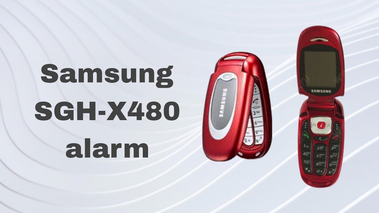 Samsung SGH-X480 будильник\Samsung SGH-X480 alarm