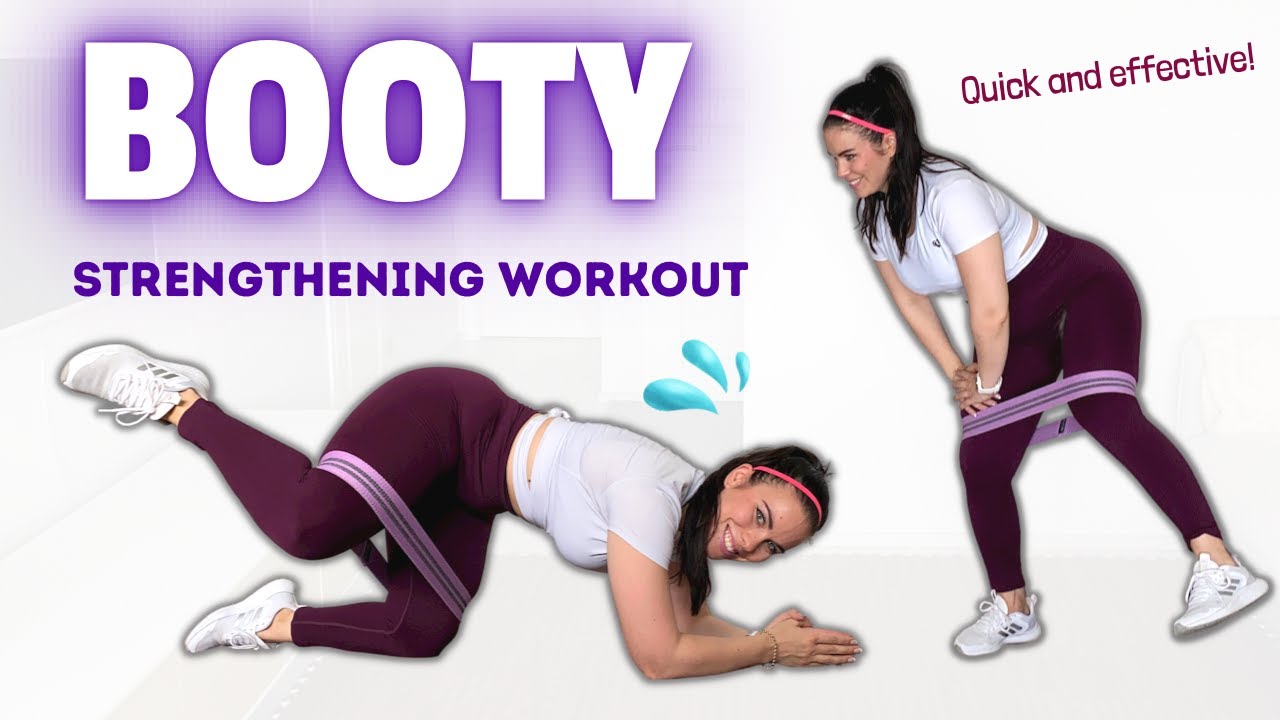 15 MIN BOOTY STRENGTHENING BAND WORKOUT - GLUTES WORKOUT AT HOME