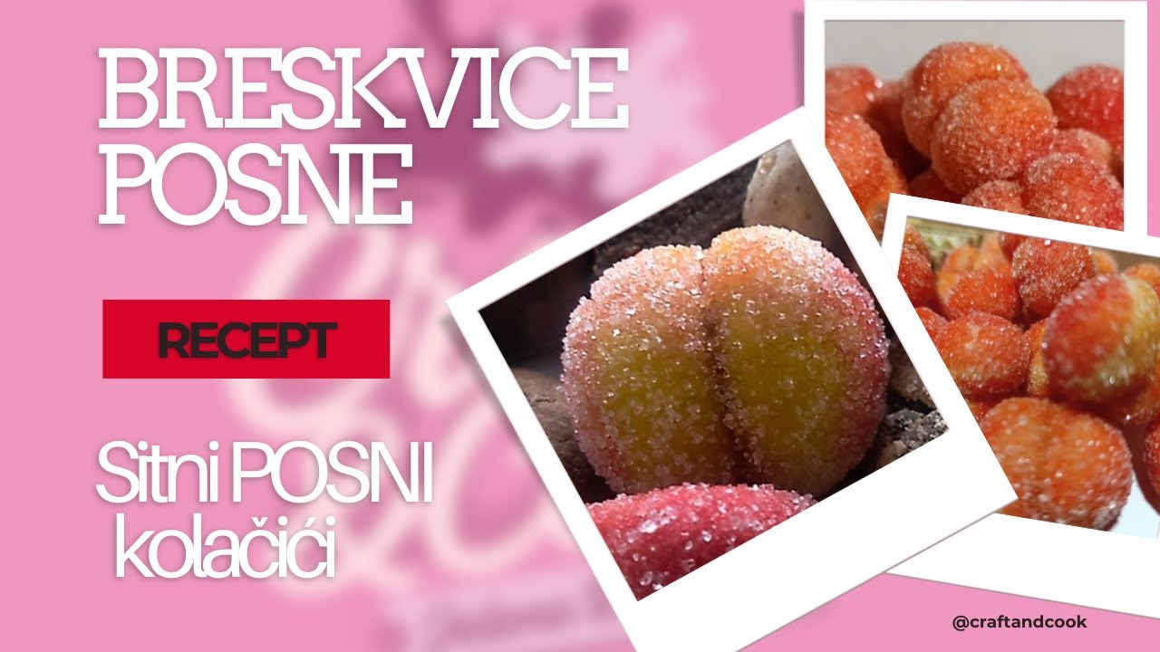 POSNE BRESKVICE, sitni kolačić kojeg svi obožavaju