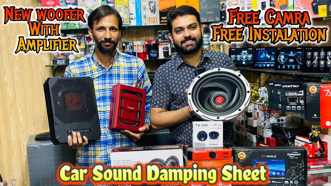 Car New Small Woofers With Amplifier | Car Sound Demping Sheets | Loud Electro Zone | 