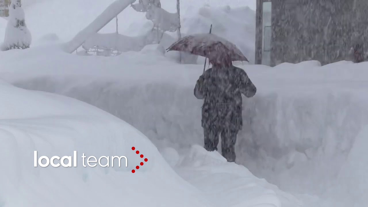 Dolomiti, eccezionali nevicate: ad Arabba è bufera