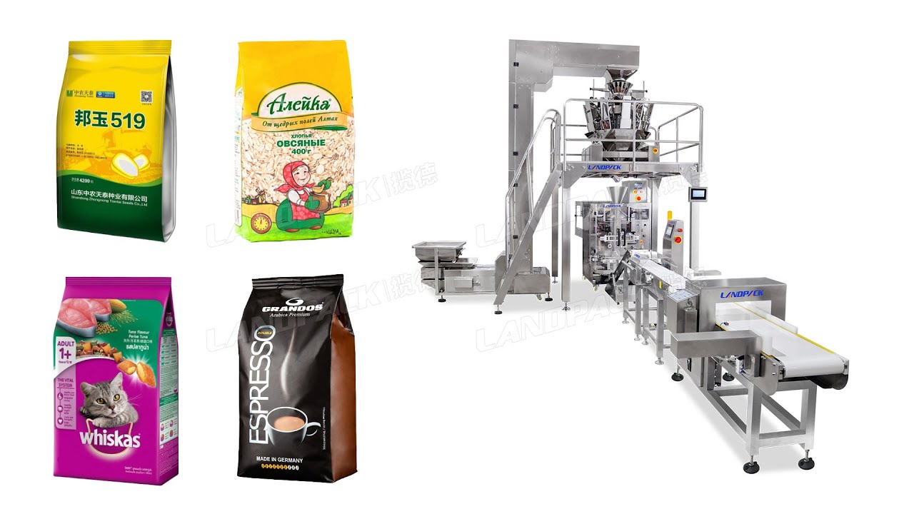 M&aacute;quina envasadora vertical de gr&aacute;nulos de frutos secos