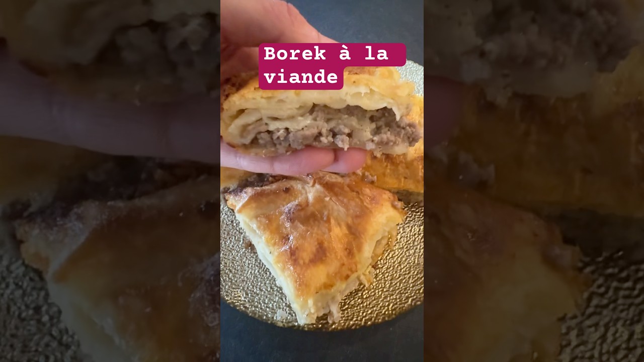 Borek &agrave; la viande hach&eacute;e avec p&acirc;te yufka #b&ouml;rek #recettefacile #borekalaviande #cuisineturque #Yufka