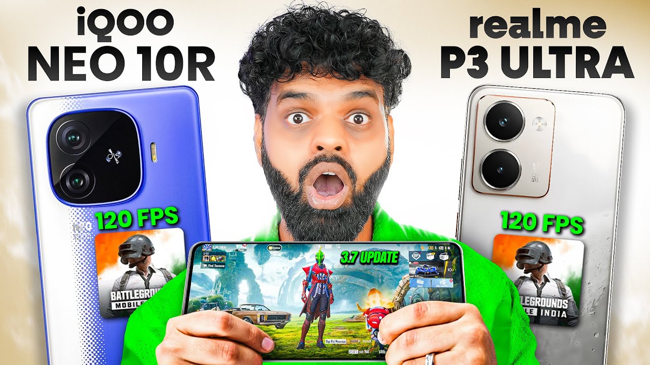 120 FPS Showdown! iQOO Neo 10r vs Realme P3 Ultra | Lag, Drop & Heat Test
