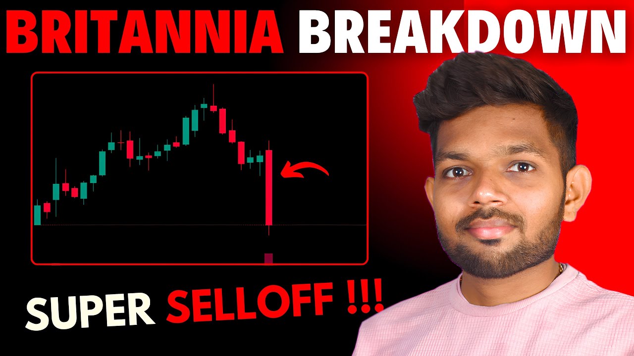 Britannia Industries : Fake Breakout Panic Selling & Technical Analysis Breakdown ||| Hiten Chavda