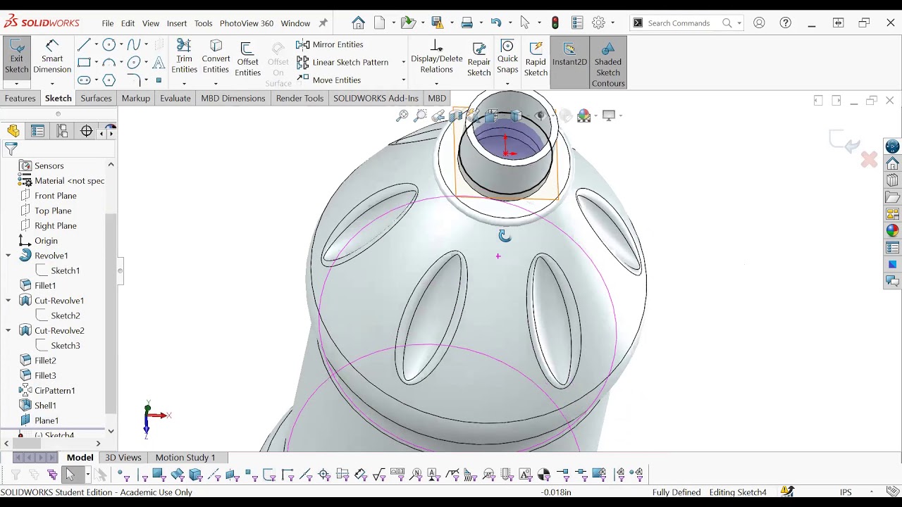 Plastic Bottle Solidworks